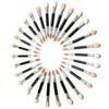 10Pcs Applicator Double-Ended Cosmetic Brushes Women Makeup Eyeshadow Eyeliner Sponge Lip Brush Set Disposable Makeup Brush
