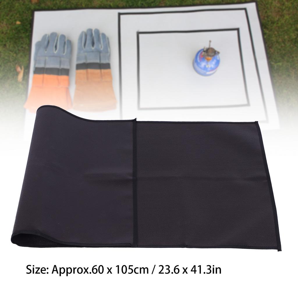 Outdoor Camping Barbecue Grill Pads Silicone Fireproof Flame Retardant Protective Mat