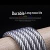 Galvanized Steel Wire Rope with Transparent Plastic Coating - 8mm Greenhouse Shading Net Drawstring & Clothesline
