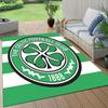 Celtic FC logo Pattern Square Carpet,Area Rug,Carpet Rug for Living Room Bedroom Sofa Playroom Decor,Non-slip Floor Mat,Holiday Birthday Gifts