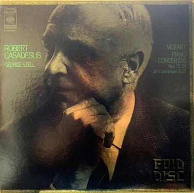LP Record ROBERT CASADESUS, GEORGE SZELL, CLE - Mozart: Piano Concertos Nos. 21, 24 SOCI3536 CBS SONY Japan Obi Classical Used