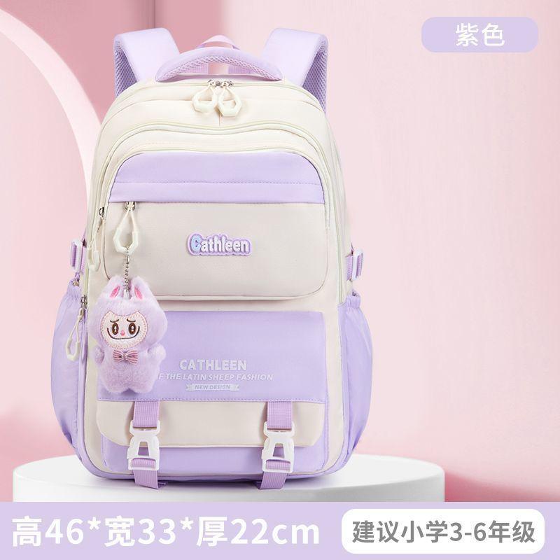 School bag New girl spine protection Durable load reduction Lightweight backpack Backpack Silk flower Others