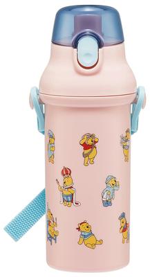 Skater Wasserdirekt Spülmaschinenfest Made in Disney Winnie the Pooh Geeignet für Jungen und Kinderflasche, 480ml, Trinken, Kunststoff, Einhandbedienung,