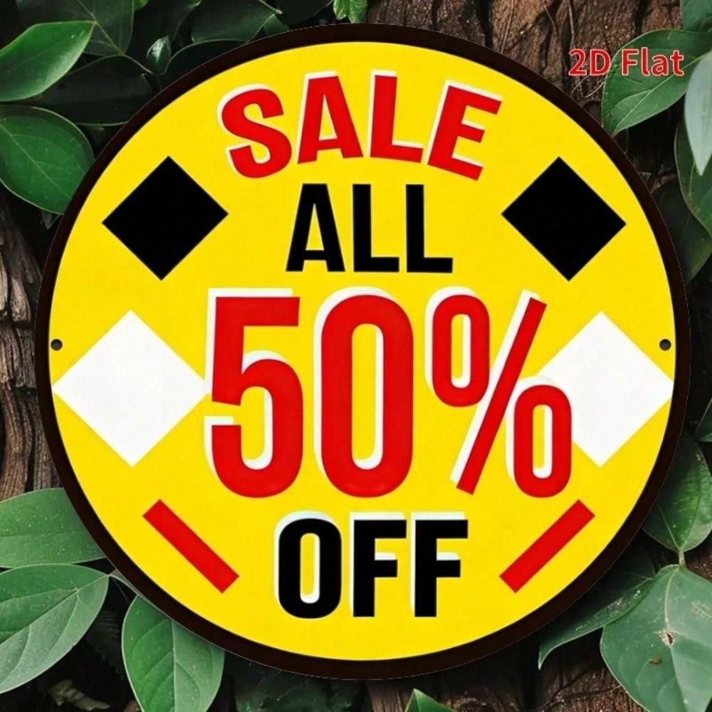 1pc Vintage Round Aluminum Metal Sign 7.87x7.87in, Waterproof Rustproof 2D Flat Wall Decor, No Drilling, Perfect for Bar