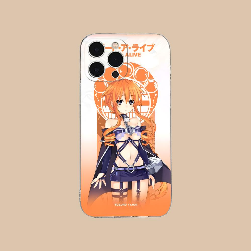 Date a Live Yamai Kaguya Clear TPU Mobile Case for iPhone 17 16 15 14 13 12 11 X XR XS Air Pro Max Plus Mini Colorful Cover