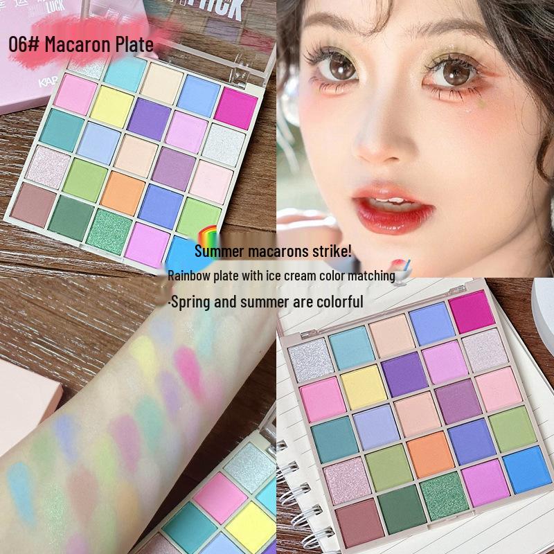 Kappel Lucky Eyeshadow Palette: 25-Color Shimmer & Matte Earth Tones for Beginners