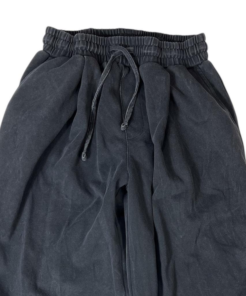 SK8ER ROCK Stars Vintage Washing Wide Pants ((Washed Black))