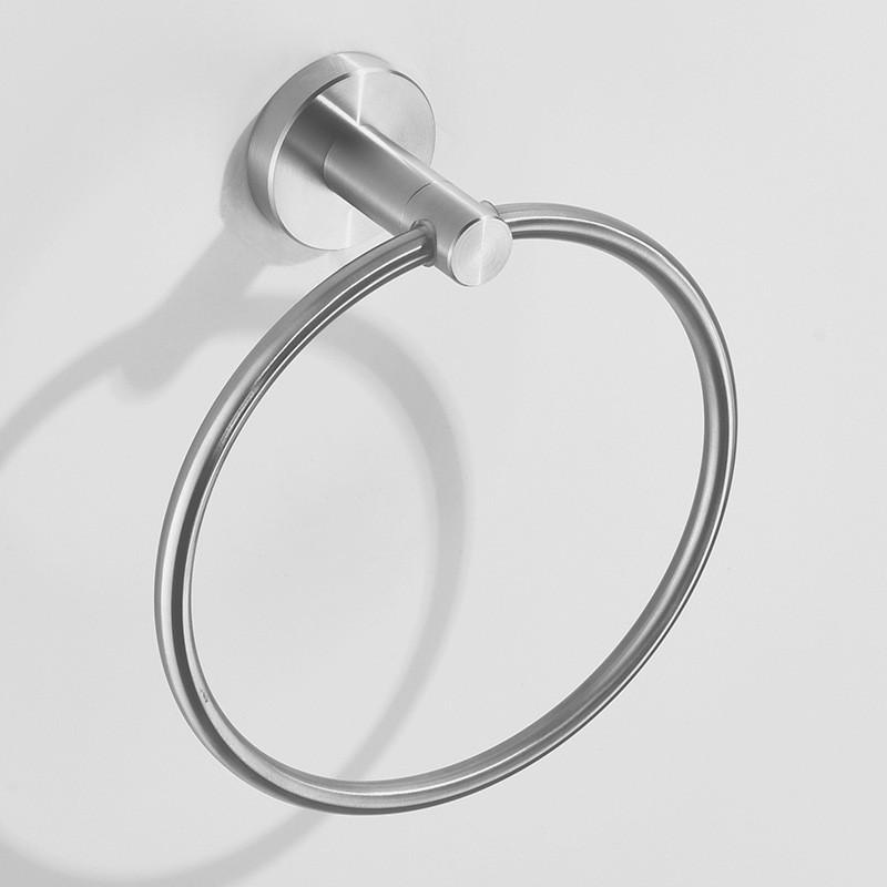 Stainless Steel Wall-Mounted Towel Rack with Storage Shelf, Punch-Free Installation