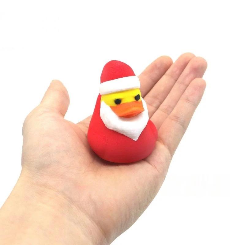 Mini Weihnachtsentenmodell Ornament Festliche Tischdekorationen Niedliches Entenspielzeug für Weihnachtsbaum Geschenke für Kinder