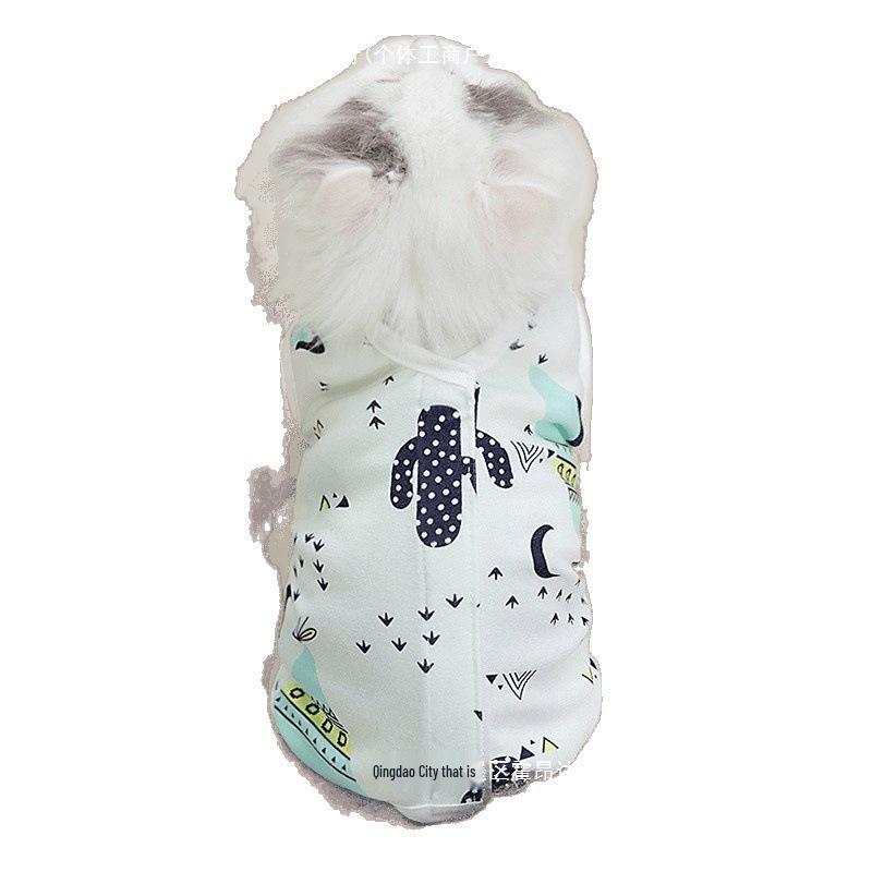 Four Seasons Anti-Lick Spay/Neuter Suit for Cats - Post-Surgery, Weaning & Kitten Protection, Thin Style, Pet Cat/Dog Four-Legged Clothing