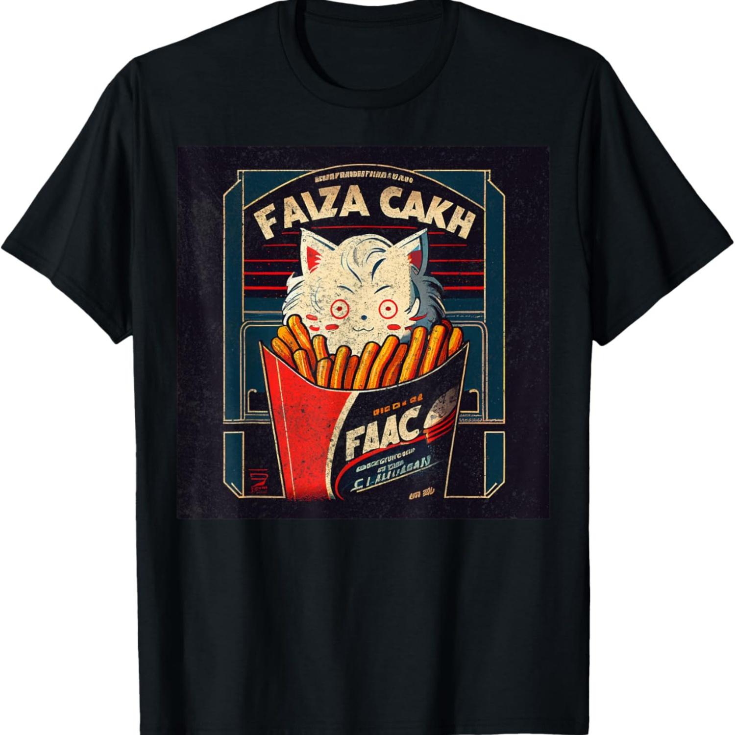 

Black Cat Baseball French Fries T-Shirt XXXXXL чёрный