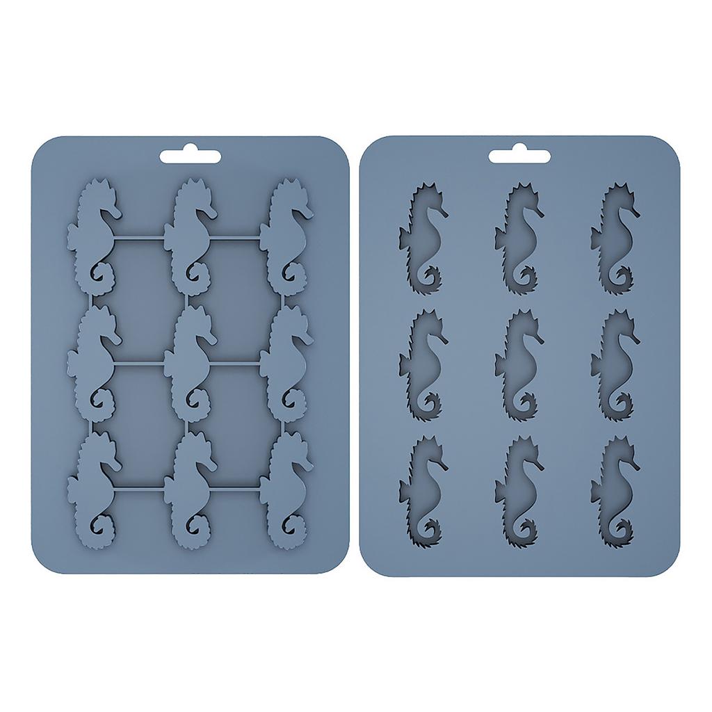 Animals Ice- Mold - Ocean Animals Turtle,Dolphins,Penguins,Silicone Mold For Baking Muffin Cake, Chocolate,Candy, Soap