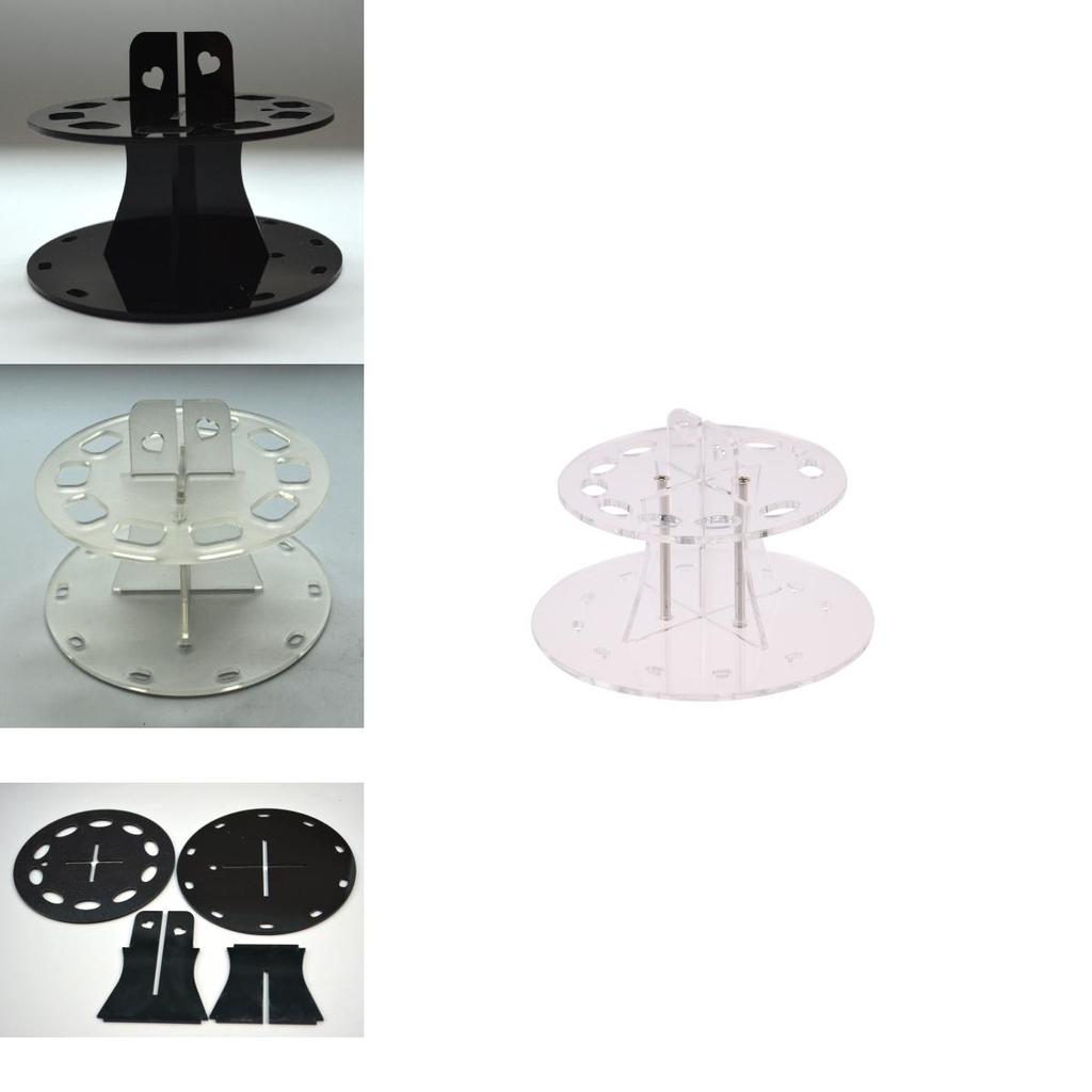 Acrylic Makeup Brush Holder Display Rack For Organizing Ten Brush Sets