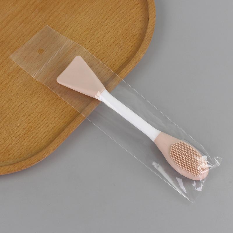 

Double-Headed Silicone Mask Brush Face Wash Mud Mask Scraper Beauty Tool Facial Massage Brush