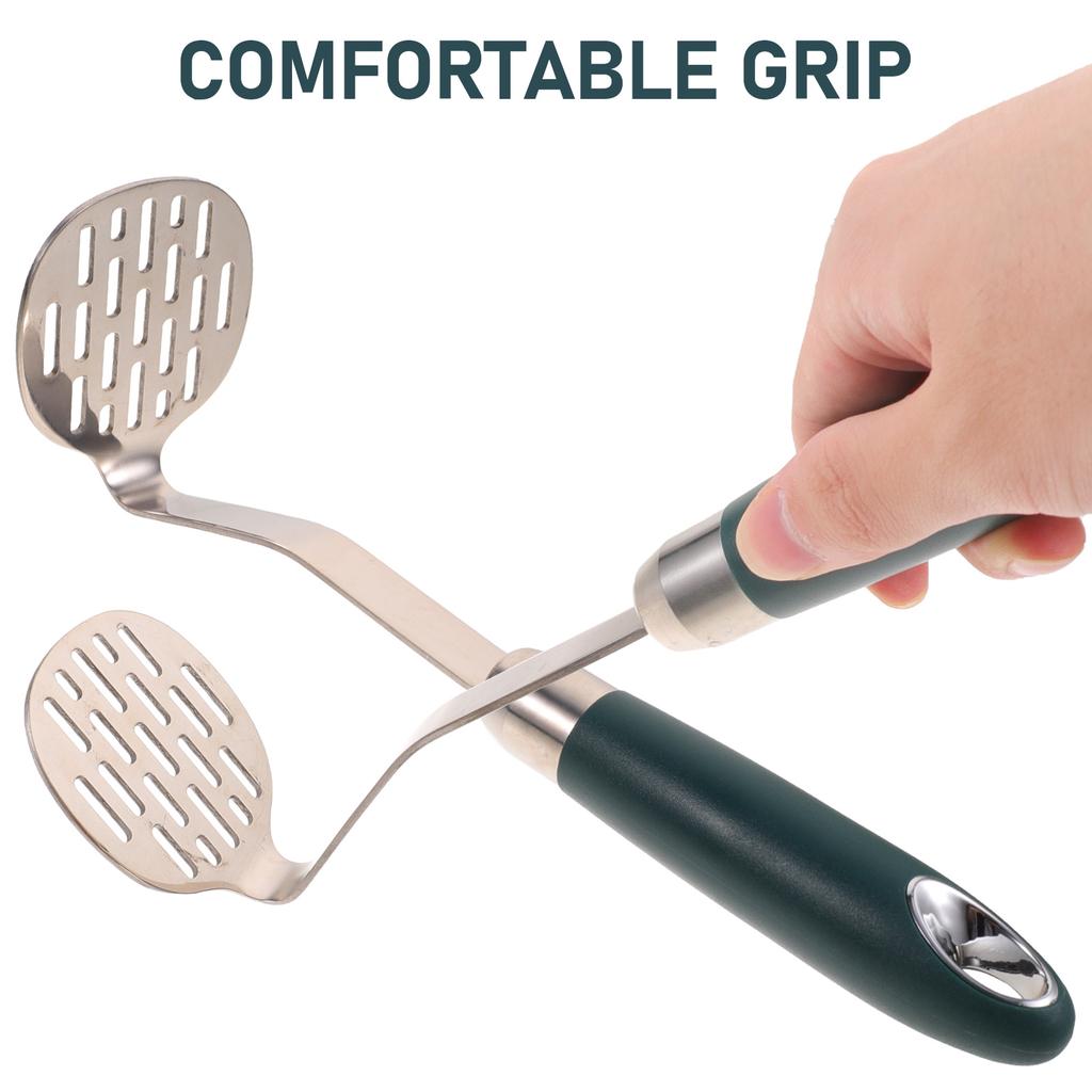 Tragbarer Entsafter Kartoffelstampfer Manuelles Küchenwerkzeug Zerkleinerer Kartoffeln für Zuhause Rosa Baby