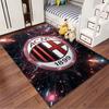 "AC Mailand Logo Teppich mit 1899 Design, Sportfan Heimdeko Teppich" Geeignet für den Einsatz als Antirutsch für Wohnzimmer Schlafzimmer Sofas