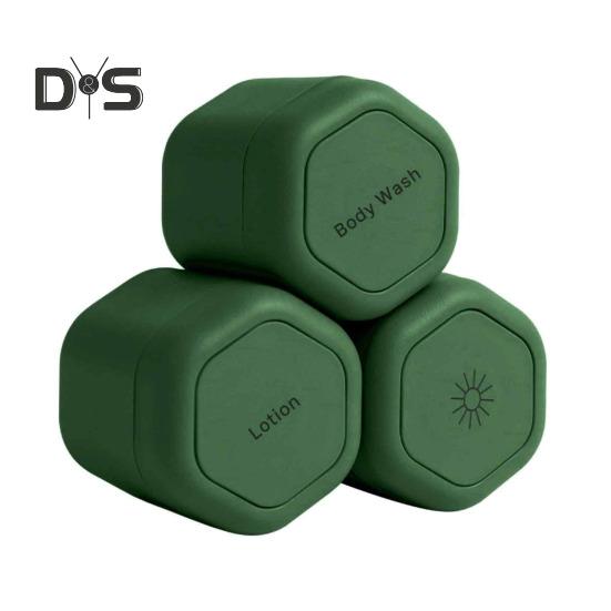 3 szt. Pojemniki podróżne Duża pojemność Odporne na wycieki Lekkie Przenośne Magnetyczne Pudełka do przechowywania szamponu i odżywki