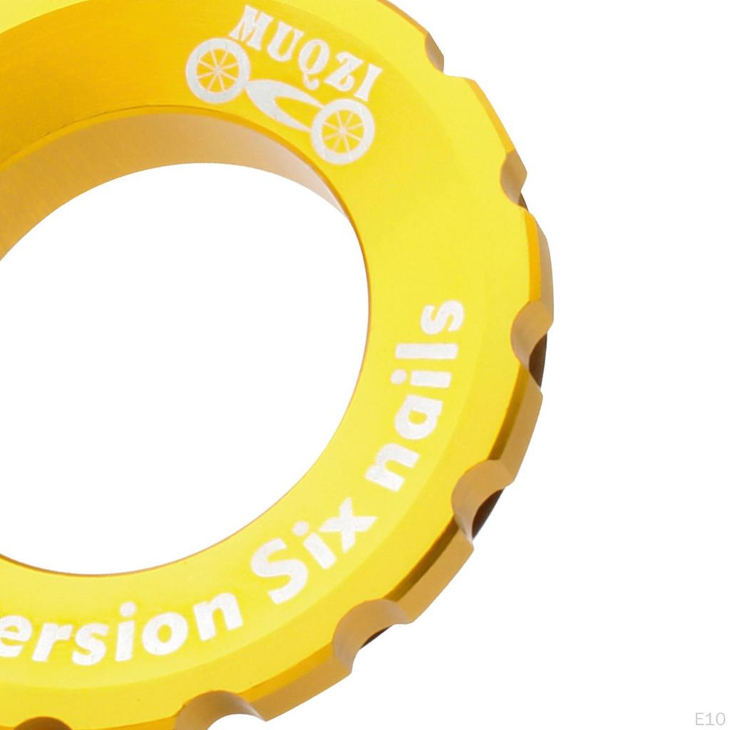 Brake Disc Central Locking 6- Rotor Adapter, Compatible with 9/12 / 15mm Thru Axle