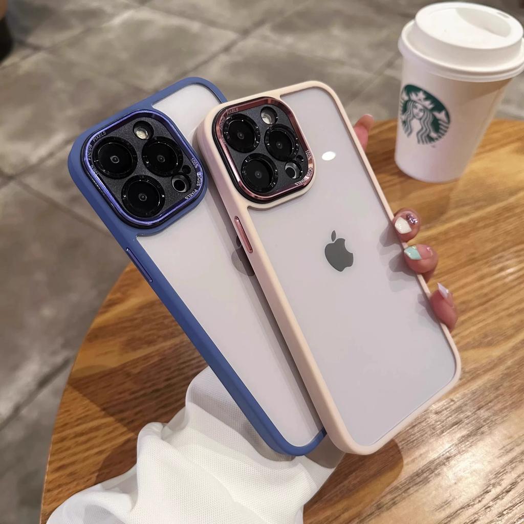 Applicable To Apple 17 Premium Metal Lens Full inclusive Mobile Phone Case IPhone 16 Promax Transparent Leak Mark Protection Case