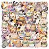50Pcs/Set Q Watercolor Cats PET Stickers Waterproof DIY Fashion Doodle Decals Stickers