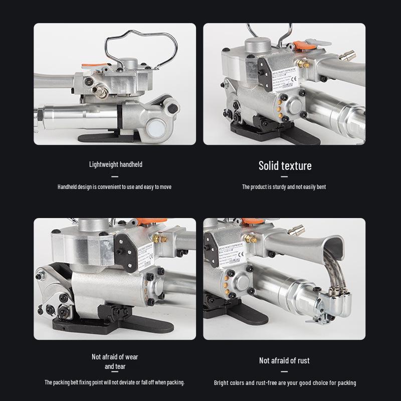 A19 Pneumatic Buckle-Free PET Plastic Strapping Machine