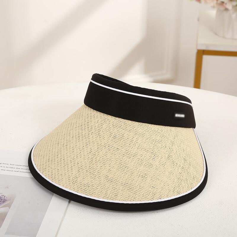 Женская летняя соломенная кепка-козырек для улицы
