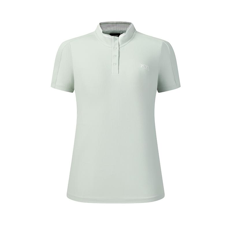 Fila Golf Series Fashionable Minimalist Comfortable Short Sleeve Polo Shirt Women Tops Fog-Gray A11W625114FGY