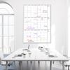 Reusable Whiteboard Calendar 2 Markers Dual Sided Foldable Design 3 Month Planner for Office Home School Erasable Surface Weekly