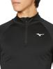Mizuno Běžecký hřejivý lehký svetr na zip J2MCA705 Černý L