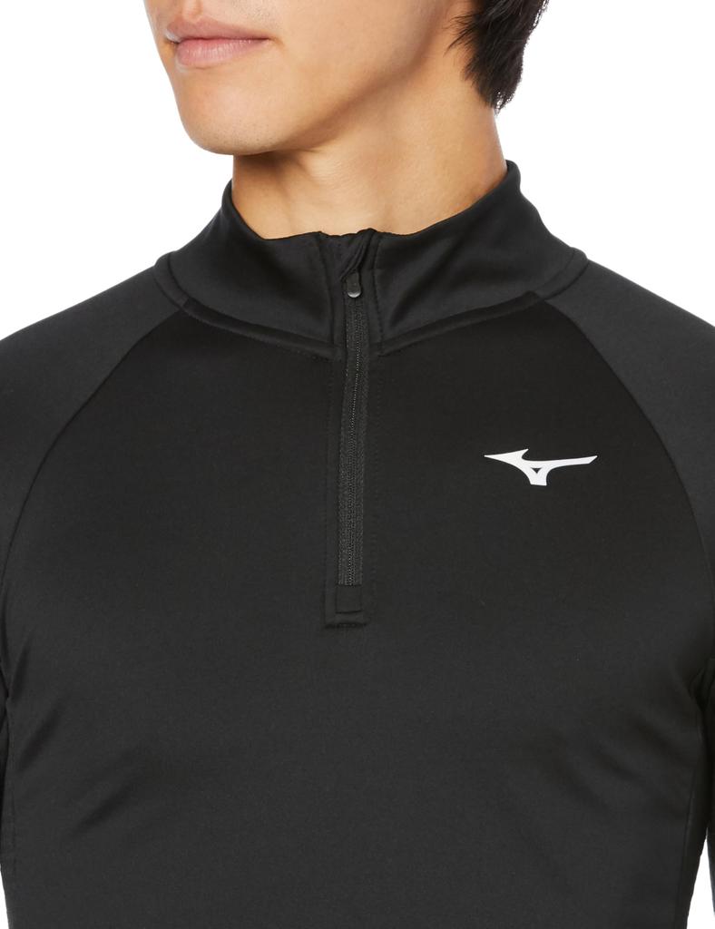Mizuno Běžecký hřejivý lehký svetr na zip J2MCA705 Černý L
