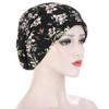 Chapeau Turban Imprimé Multicolore pour Femmes Turban Musulman Dames Enveloppé Sous le Turban Bonnet Chimique