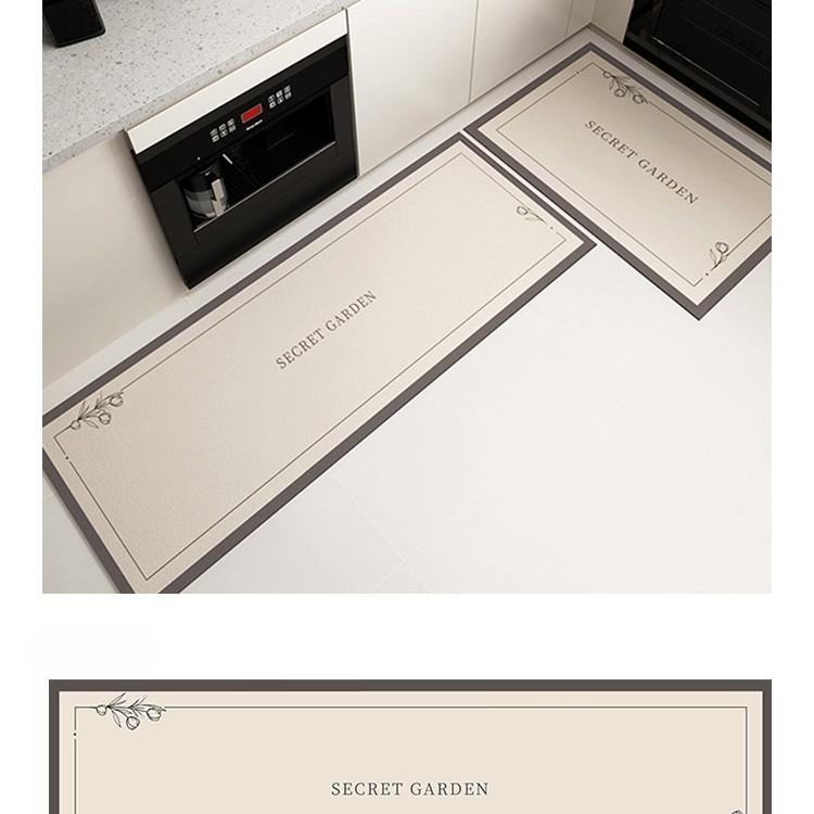 Kitchen Floor Mat Absorbent  Dirty  Oilproof Diatom Mud Household Printing Easy   Take Care of Bathroom Floor Mat Environmental Protection and Nonslip