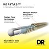 DR Strings VERITAS Phosphor Bronze Acoustic Guitar Strings .010-.048 VTA-10