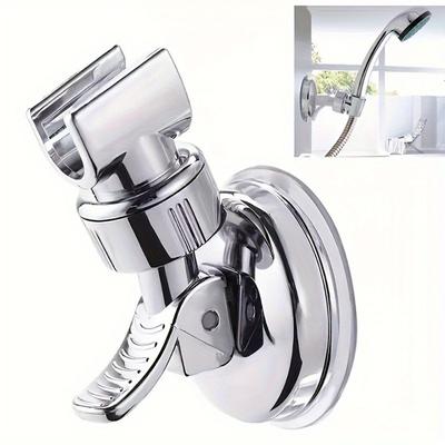 Easy-Install Adjustable Shower Head Holder with Strong Suction Cup - No Tools Required,