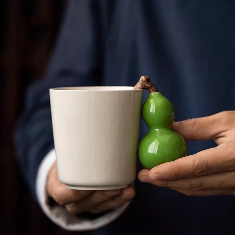 AQ Ascheglasur Keramik Tee-/Wasserbecher