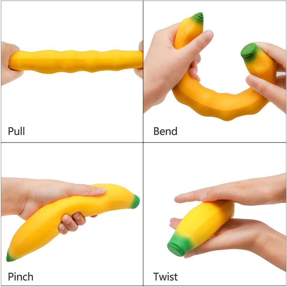 Chronic Rebound Banana Stress Relief Squeeze Toy