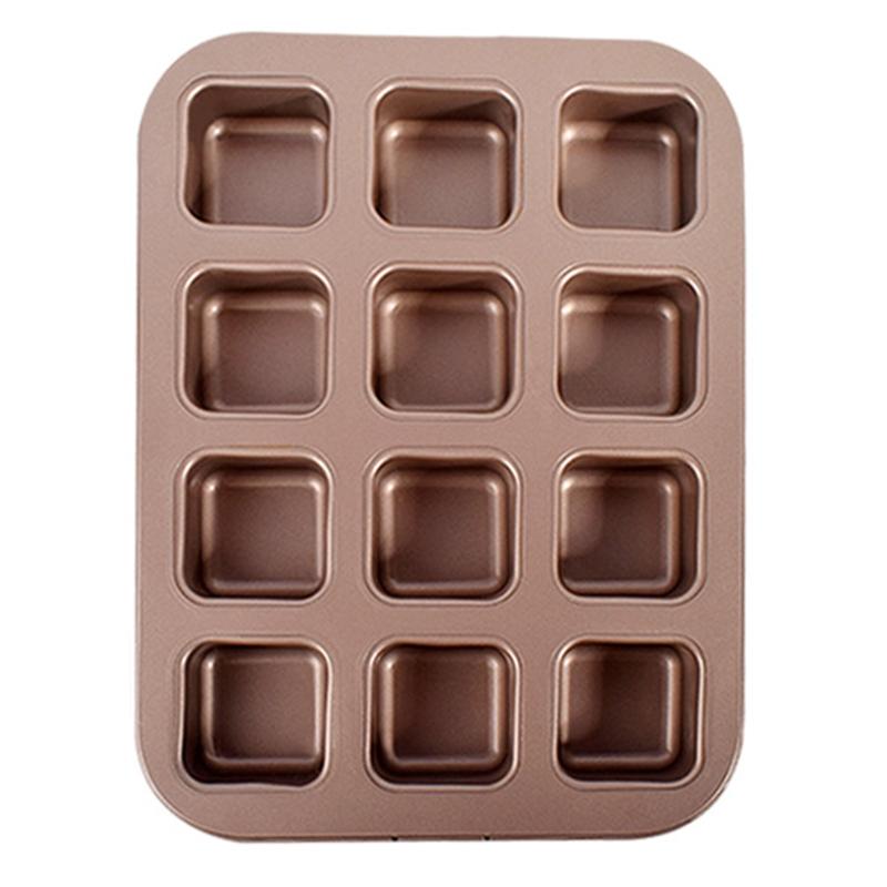 Non-Stick Carbon Steel Baking Pan for Creative Chocolate Cake Mold Home Kitchen X3UC
