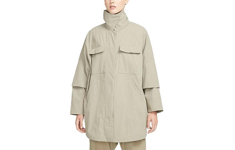 Nike Esc Series Jackets Women s Stone Color Stand Collar Moderate Other DH2959-230 M