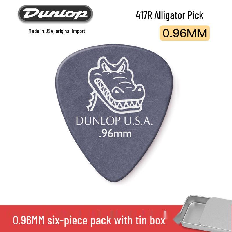 Dunlop 417 Alligator Electric Guitar Pick with Frosted, Non-Slip Texture for Fast Playing