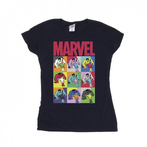 

Marvel Womens/Ladies Hulk Pop Art Cotton T-Shirt XXL