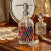Mosaic Artistry Press Type Empty Bottle Exquisite Countertop Sink Soap Dispenser Sub Bottle  Fluid