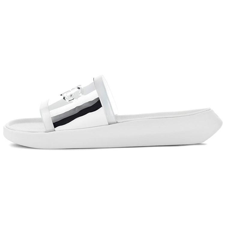 (WMNS) UGG Hilama Slide Shoe White Silver Women s 1109592-WHT EU 36