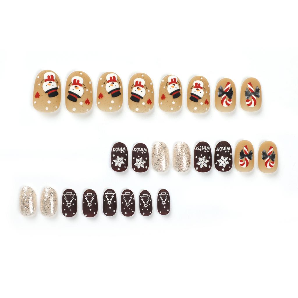 Nail Art Wearing Nail Piece Christmas Nail Sticker Nail Art Piece Wearing Nail Special Nail Piece Snowflake Fake Nail