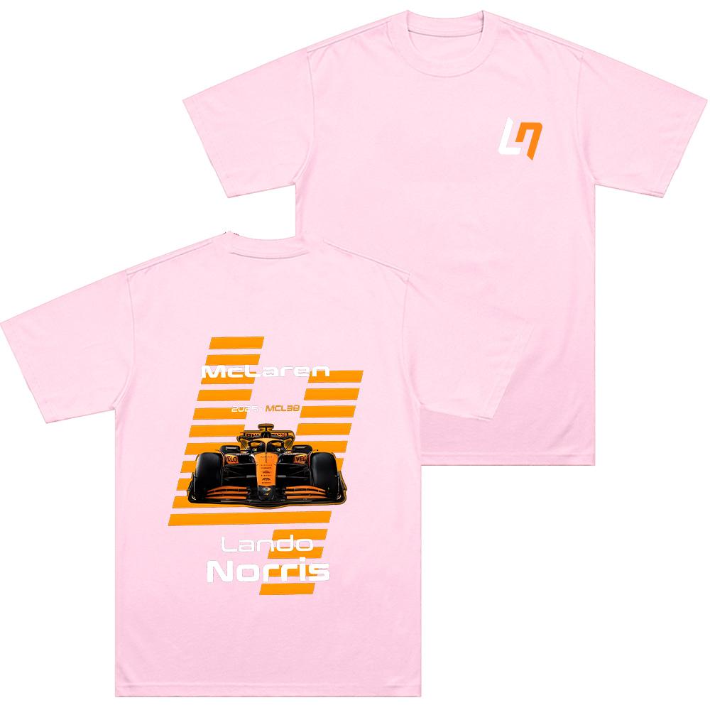 Camisetas LN4 Campeón del Mundo Lando Norris Amante de Norris Top Algodón Ropa Suave Camisetas Chic Camisetas Casuales