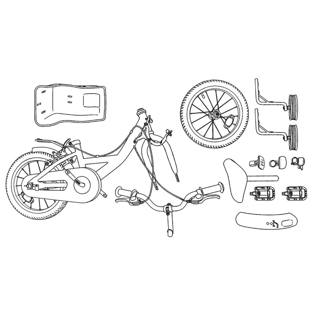 Kinderfahrrad 16 Zoll für Alter 4 6 Hellrosa