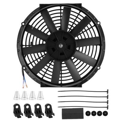 12in PullPush Car Radiator Fan Engine Bay Cooling with Mounting Kit Auto Modified Parts