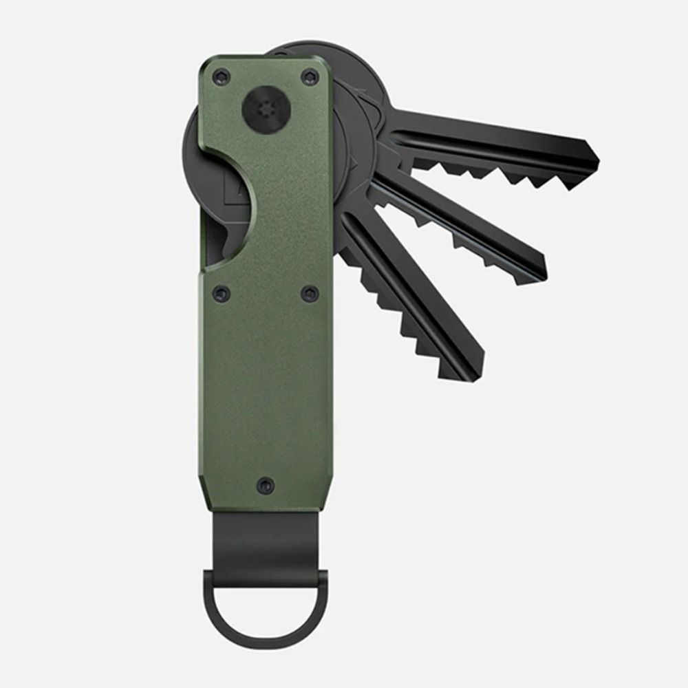 Smart Metal Key Organizer Holds 2-6 Keys with Screwdriver Keychain Minimalist Keys Fob for Keys Less Than 6.2cm