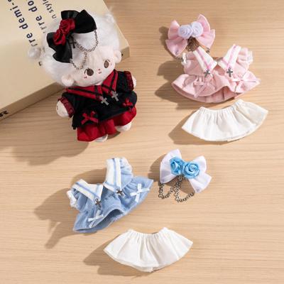 10CM Cotton Doll Clothes: Cute Skirt, Devil Dress Replacement
