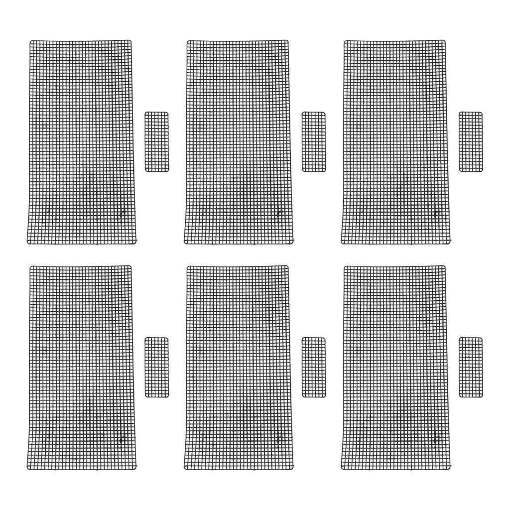 20pcs Plastic Mesh Canvas Sheets for Embroidery Crafting Crochet Purse Making Knit Crochet DIY Projects Black