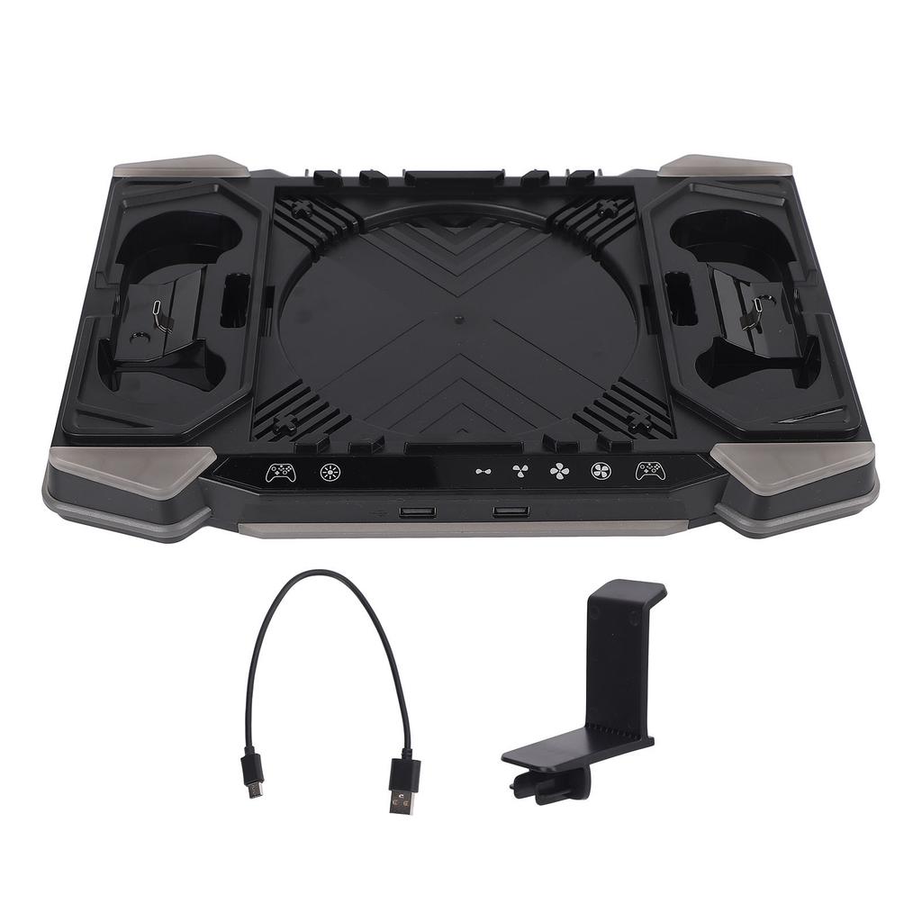 Cooling Charging Station 11 RGB Light Effect Charger Dock Cooler System with Headphone Hook 2